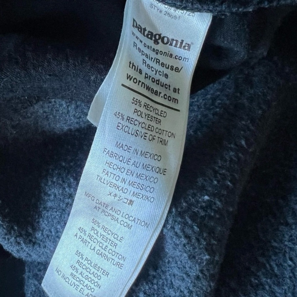 Patagonia Sweatpants P-6 Label Uprisal Black Size 3XL - Picture 11 of 12